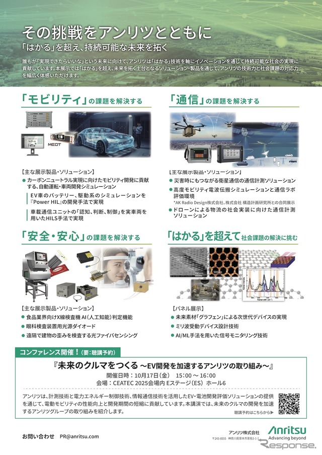 アンリツがCEATEC 2025に出展予定