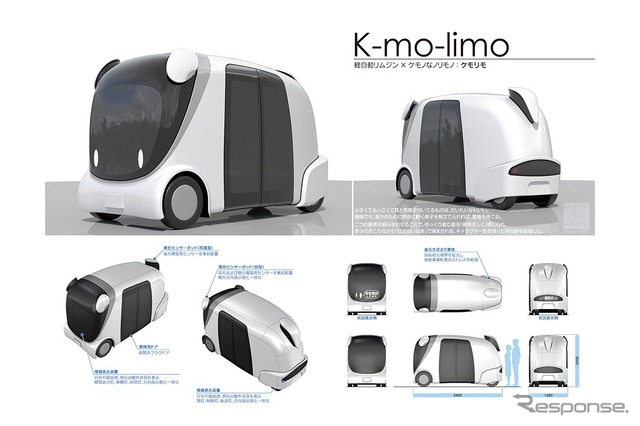 ボディ部門最優秀賞:福田英盛さんの「K-mo-limo 軽自動リムジン × ケモノなノリモノ:ケモリモ」