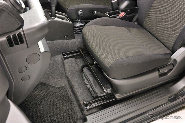 カーメイトの「ジムニー専用 助手席下収納バッグ」