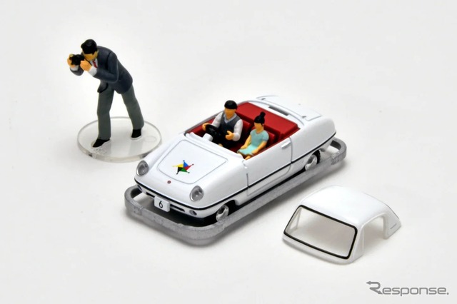 「こどもの国×ＴＬＶ　ダットサン　ベビイ　６号車（白）　フィギュア付」