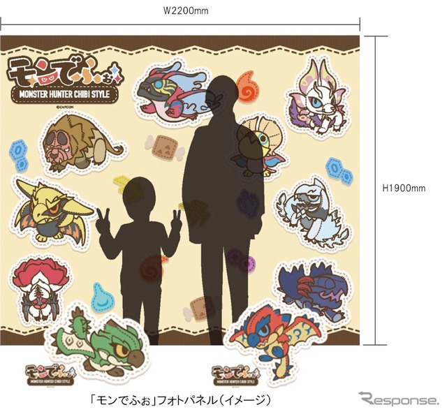 「モンでふぉ」の大型フォトパネル