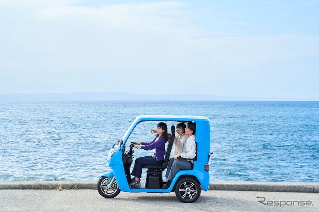 EVトゥクトゥク「トゥクる」が富山県魚津市でレンタル開始へ