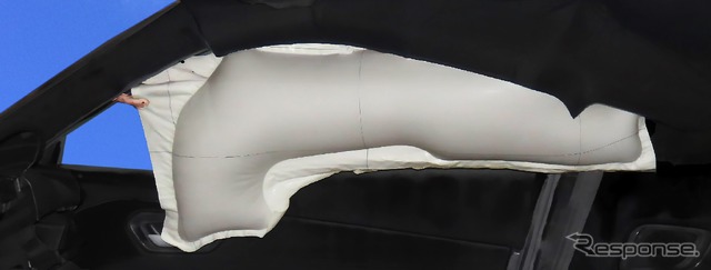 豊田合成のカーテンエアバッグ