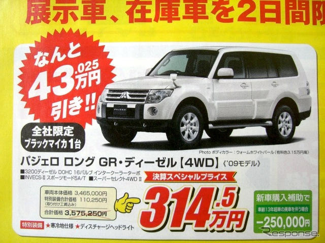 【新車値引き情報】秋の行楽シーズン、このプライスでSUVを購入!!