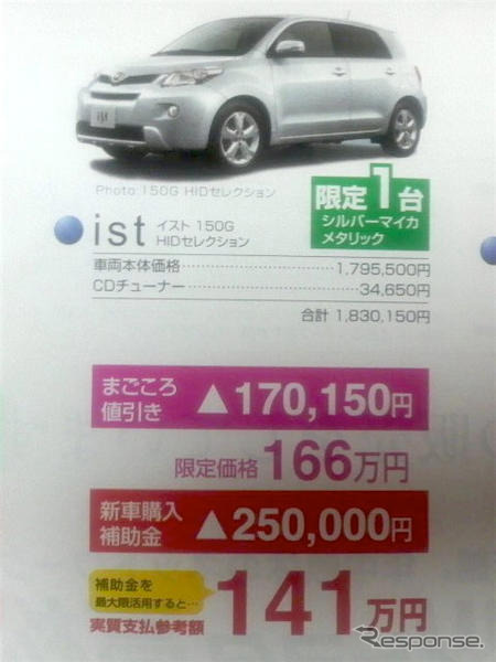 【新車値引き情報】エコカー購入補助がキク…コンパクトカー