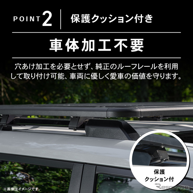 クラフトワークスの『ランクル250』専用スクエアフラットルーフキャリア