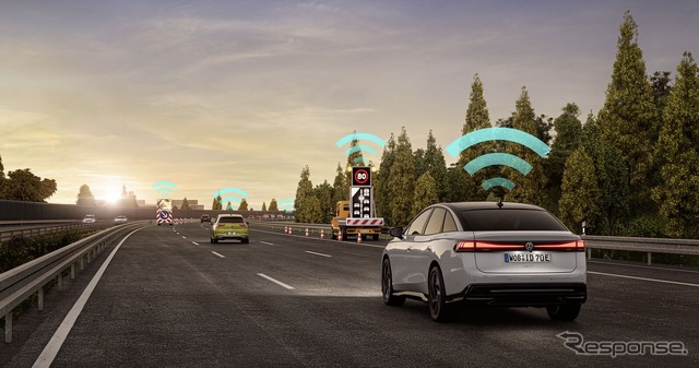 VWの「Car2X」搭載車
