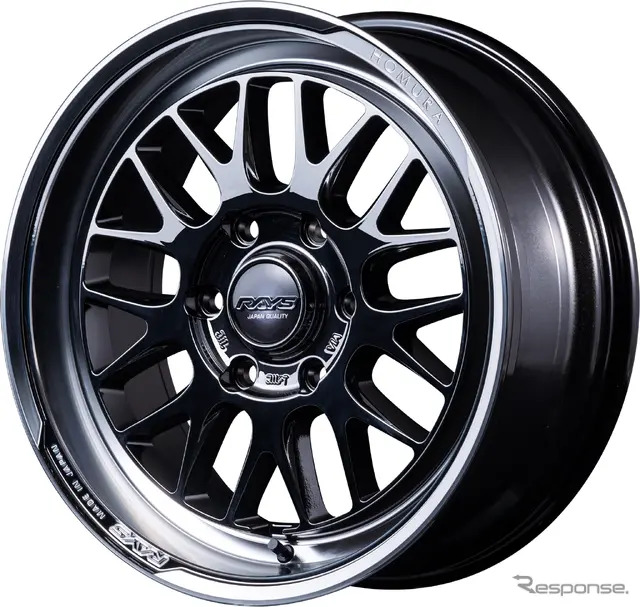 レイズ ホムラ 2x9L-RA ブラッククロームコーティング/リムDMC