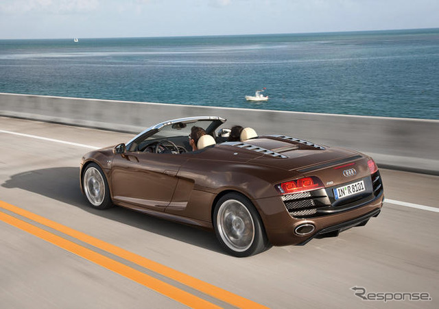 【フランクフルトモーターショー09】アウディR8スパイダー…525psのV10搭載