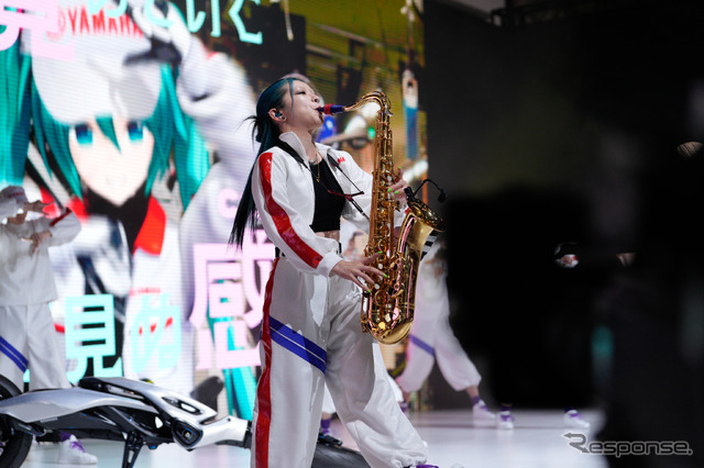 Wヤマハと初音ミクとのコラボレーション（ジャパンモビリティショー2025）