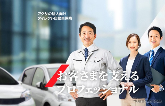 アクサの法人向けダイレクト自動車保険(イメージ)