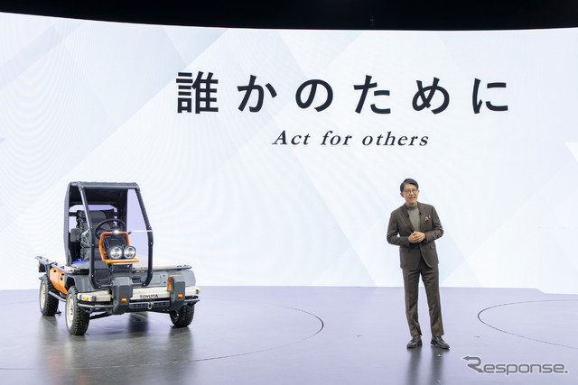 トヨタ自動車の佐藤社長（ジャパンモビリティショー2025）
