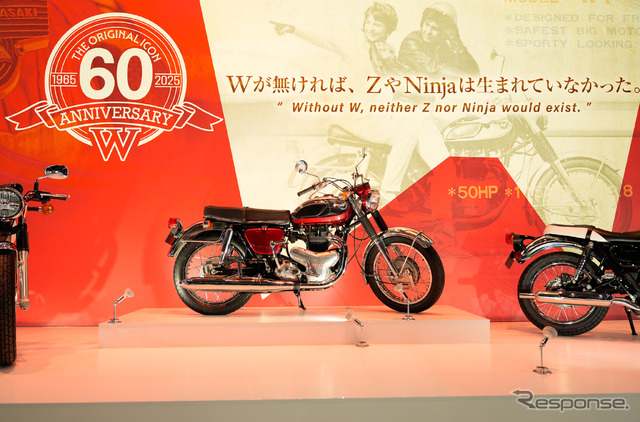 カワサキ「W」ブランド60周年記念展示の『650-W1』（ジャパンモビリティショー2025）