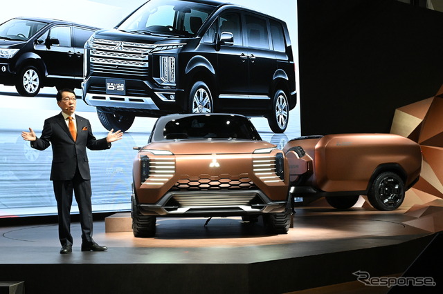 三菱自動車 加藤隆雄社長とエレバンス コンセプト（ジャパンモビリティショー2025）