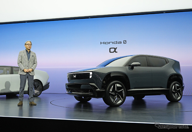 ホンダ 三部敏弘社長とホンダ0 α（ジャパンモビリティショー2025）