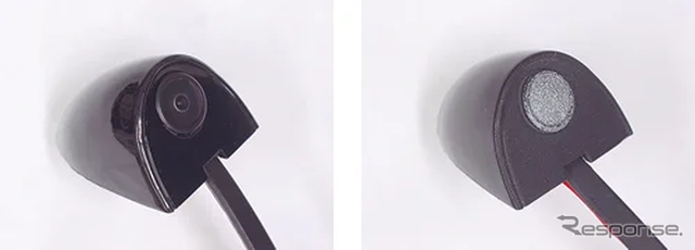 飛石試験実施例（左：試験前、右：試験後）