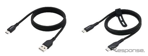 磁力で簡単にまとめられるマグネットタイプと高耐久構造タイプのUSBケーブル