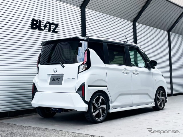 ブリッツ ニュルスペック・カスタムエディション フォージドカーボンテールセット（FC）　ダイハツ・ムーヴ（LA850S）装着例