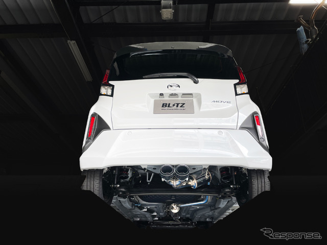 ブリッツ ニュルスペック・カスタムエディション フォージドカーボンテールセット（FC）　ダイハツ・ムーヴ（LA850S）装着例