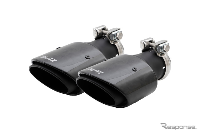 ブリッツ ニュルスペック・カスタムエディション 交換用Φ108オーバルのテールパーツ フォージドカーボンテール（FC）