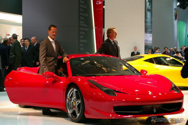 【フランクフルトモーターショー09】フェラーリ 458イタリア …実車に接近!!
