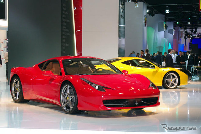 【フランクフルトモーターショー09】フェラーリ 458イタリア …実車に接近!!