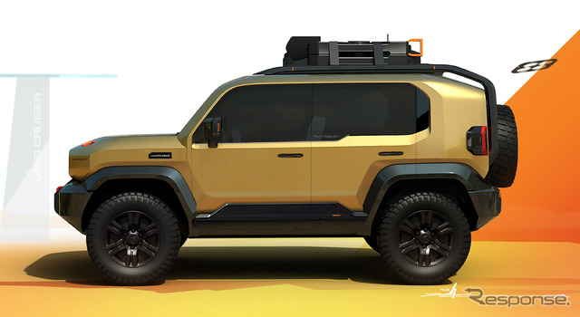 トヨタ ランドクルーザーFJのデザインスケッチ