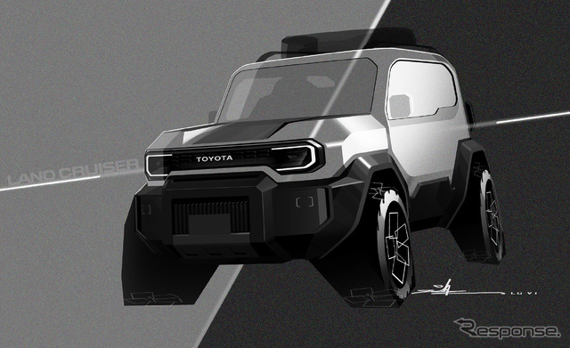 トヨタ ランドクルーザーFJのデザインスケッチ
