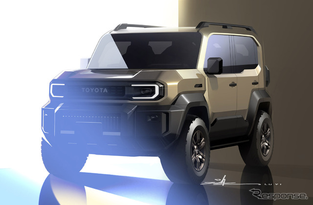 トヨタ ランドクルーザーFJのデザインスケッチ