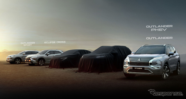 三菱自動車の北米向け新型車のティザー