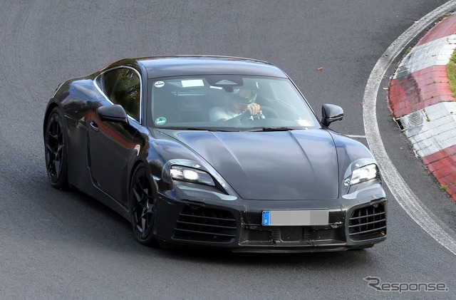 ポルシェ 718ケイマンEV 新型プロトタイプ　スクープ写真