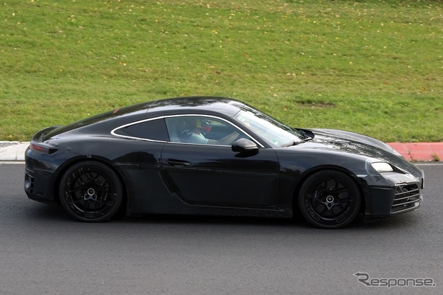 ポルシェ 718ケイマンEV 新型プロトタイプ　スクープ写真