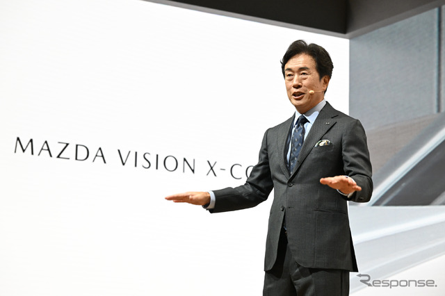 マツダ毛籠勝弘社長（ジャパンモビリティショー2025）