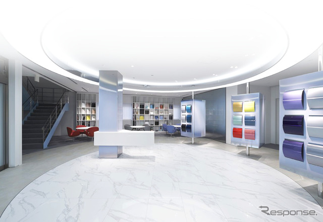 日本ペイント・オートモーティブコーティングスの自動車用塗装の色見本（イメージ）