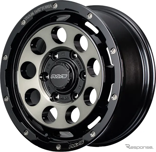 RAYS チームデイトナ D9 ブラック/ディスククリアスモーク