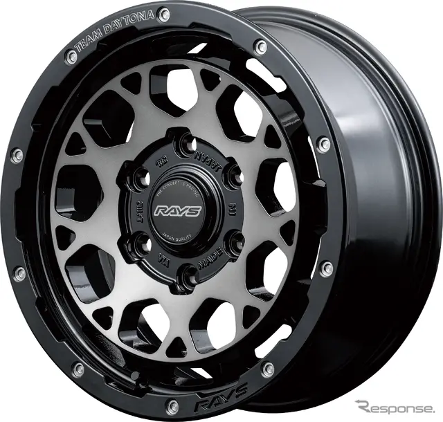 RAYS チームデイトナ M9+ ブラック/ディスククリアスモーク