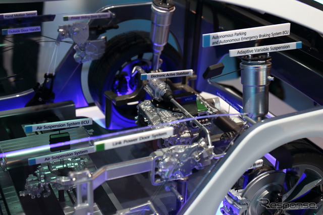 「A'sガレージ」をコンセプトにブースを展開したアイシン（ジャパンモビリティショー2025）