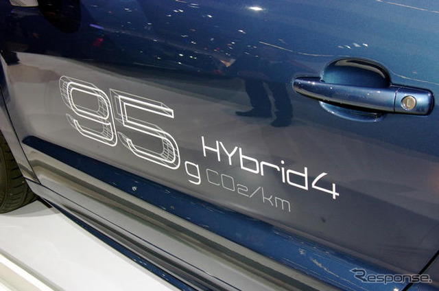 【フランクフルトモーターショー09】プジョーのハイブリッド4はディーゼル＋4WD