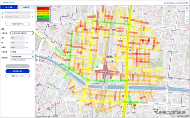 「道路幅可視化機能」 画面イメージ