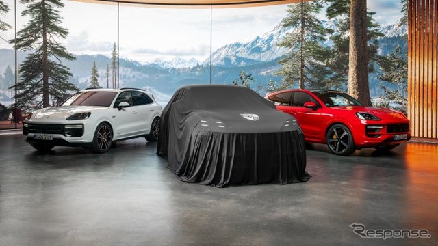 ポルシェ・カイエン・エレクトリックのティザー