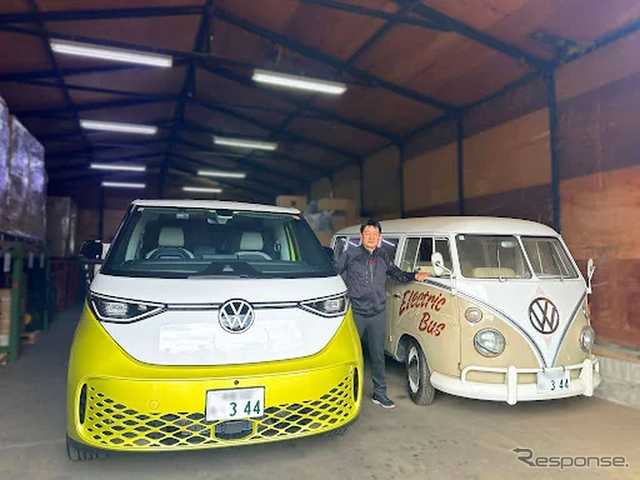 VW『ID. Buzz』の日本第1号車を導入したMIYOSHI