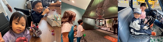 シートレザーの廃材を使ったクラフト体験など