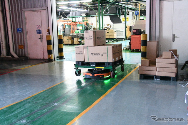 AGVを積極的に利用することで効率化を推進