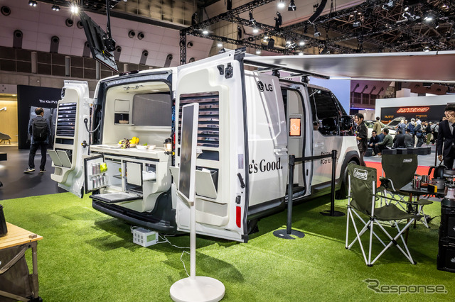 キア PV5パッセンジャーのキャンピングカー仕様（ジャパンモビリティショー2025）