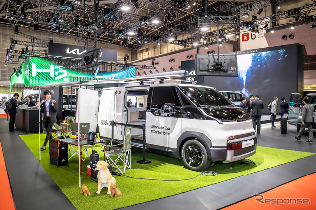 キア PV5パッセンジャーのキャンピングカー仕様（ジャパンモビリティショー2025）