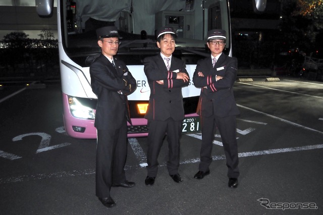 WILLER トップガンコンテスト2025 予選通過。向かって左から原田さん、山本さん、要さん