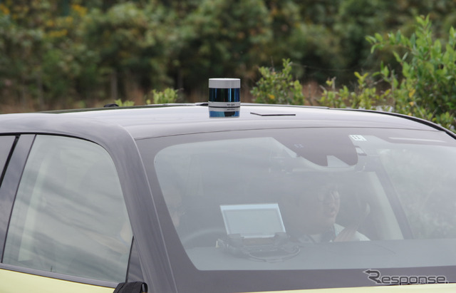 アステモの自操支援技術MDS試験車に搭載されたLiDER