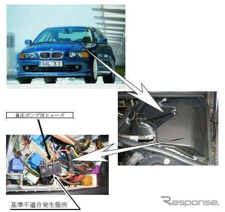 【リコール】BMWアルピナ B3 Sなど、ヒューズ共有で動かない