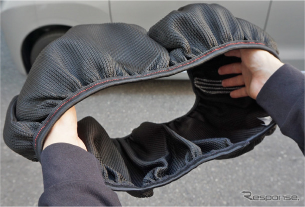 タイヤに被せるだけ、初心者でも簡単