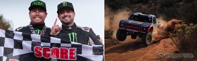 左：Alan Ampudia選手チーム　右：クリストファー・ポルヴォード選手チームの参戦車両